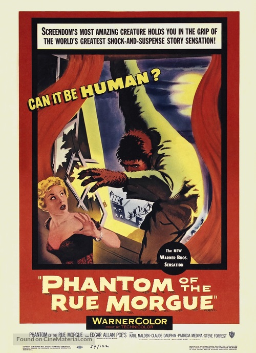 Phantom of the Rue Morgue - Re-release movie poster