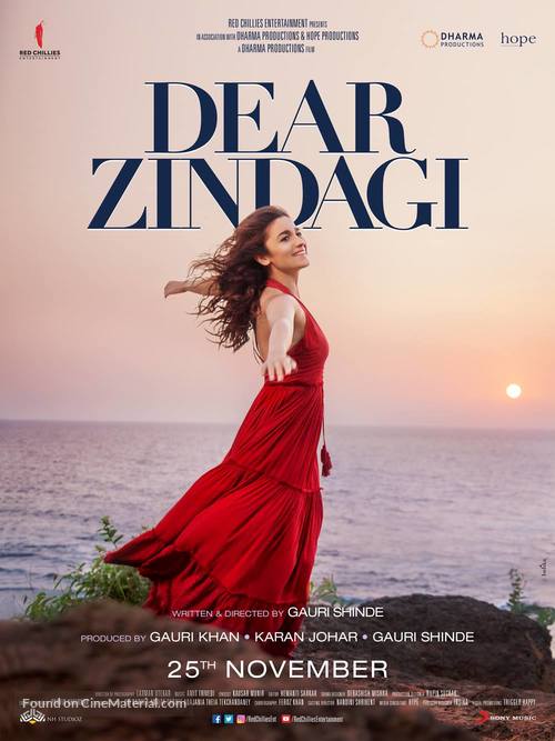 Dear Zindagi - Indian Movie Poster