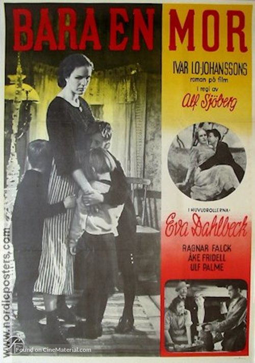 Bara en mor - Swedish Movie Poster