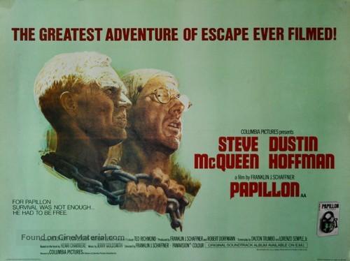 Papillon - British Movie Poster
