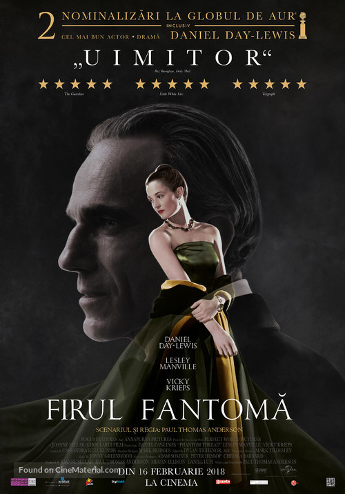 Phantom Thread - Romanian Movie Poster