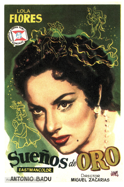 Sue&ntilde;os de oro - Spanish Movie Poster