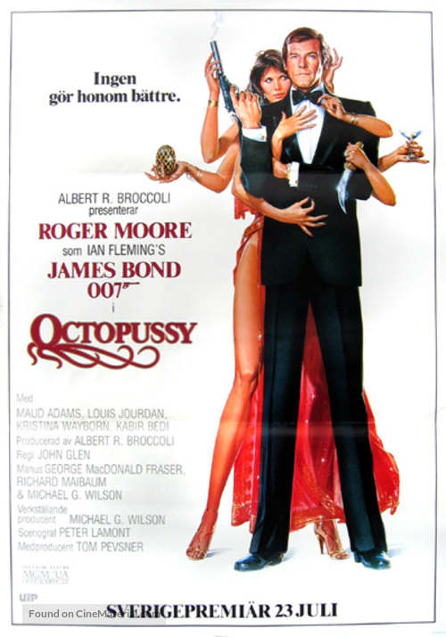 Octopussy - Swedish Movie Poster