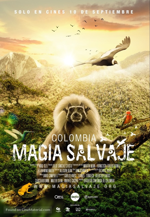 Colombia magia salvaje - Colombian Movie Poster