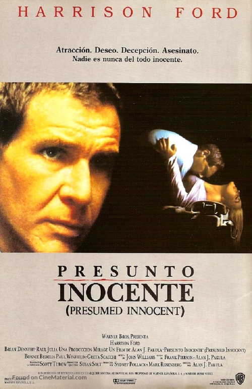 Presumed Innocent - Spanish Movie Poster