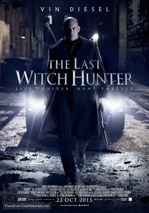 The Last Witch Hunter - Malaysian Movie Poster