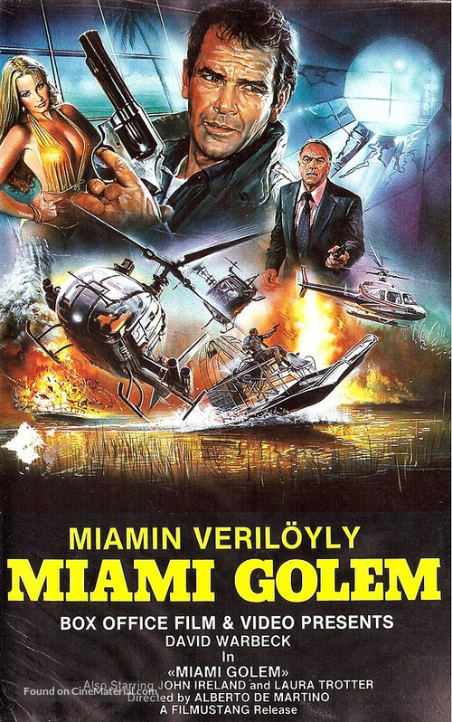 Miami Golem - Finnish VHS movie cover