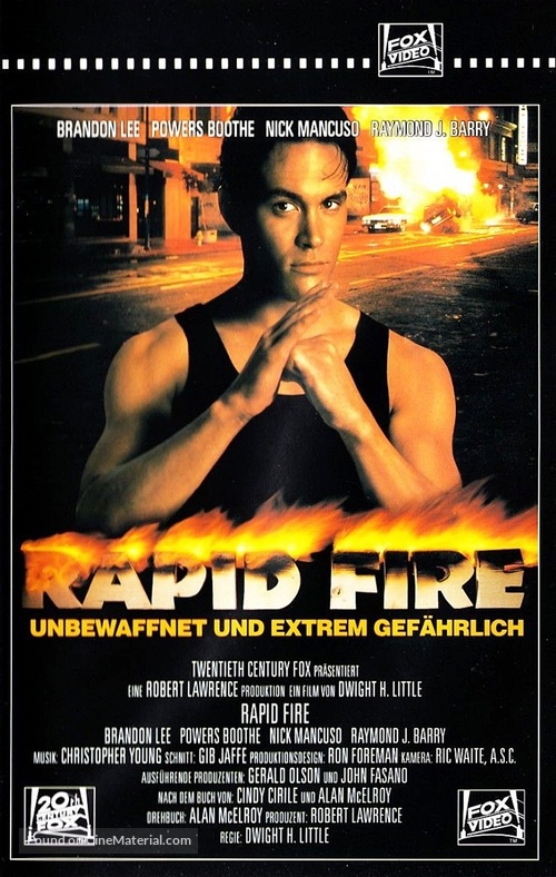 Rapid Fire - German VHS movie cover