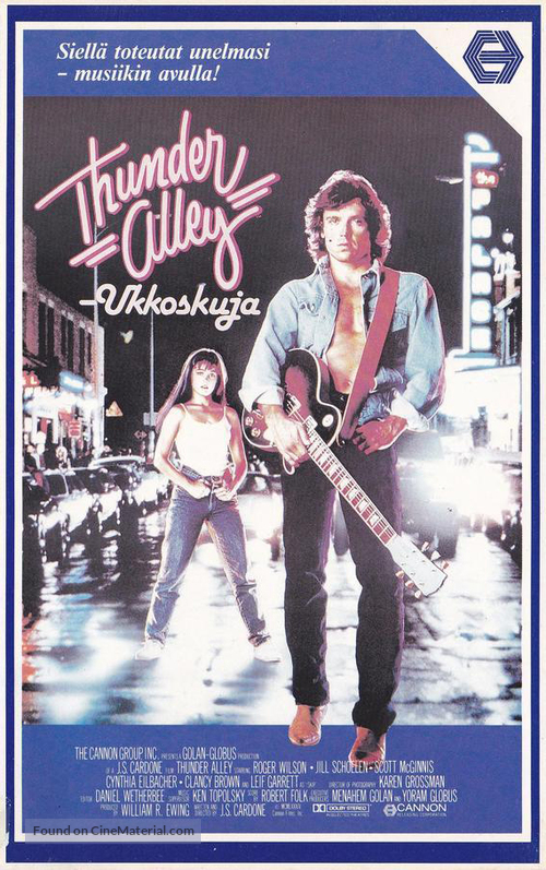 Thunder Alley - Finnish VHS movie cover