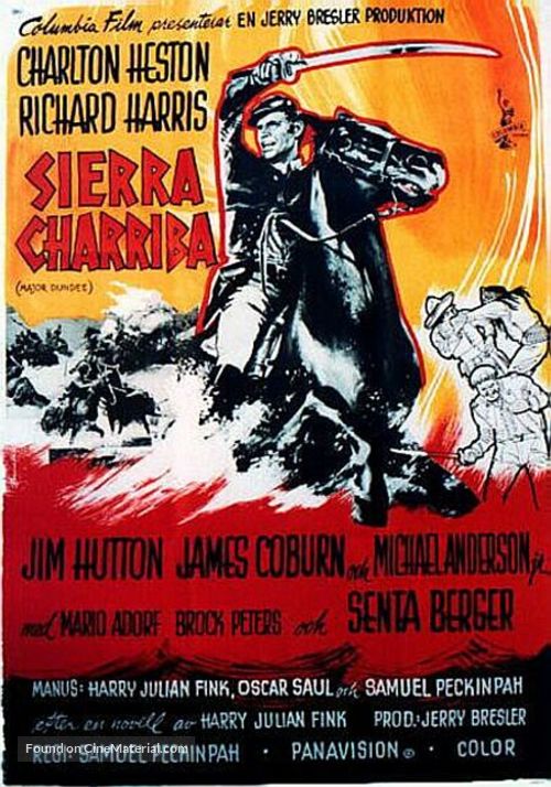 Major Dundee - Swedish Movie Poster