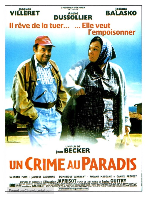 Un crime au paradis - French Movie Poster