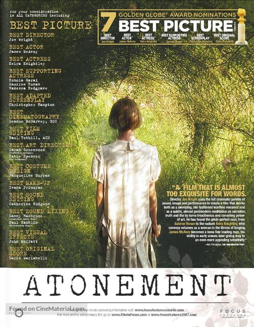 Atonement - For your consideration movie poster