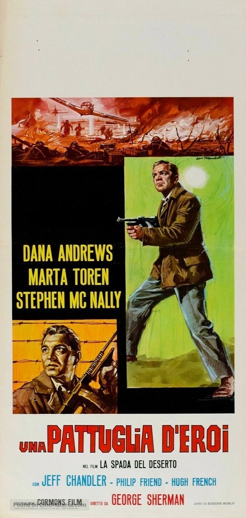 Sword in the Desert - Italian Movie Poster