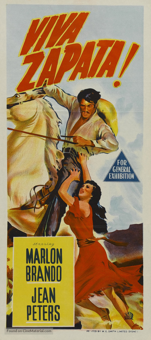 Viva Zapata! - Australian Movie Poster