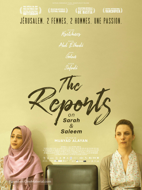 The Reports on Sarah and Saleem - French Movie Poster