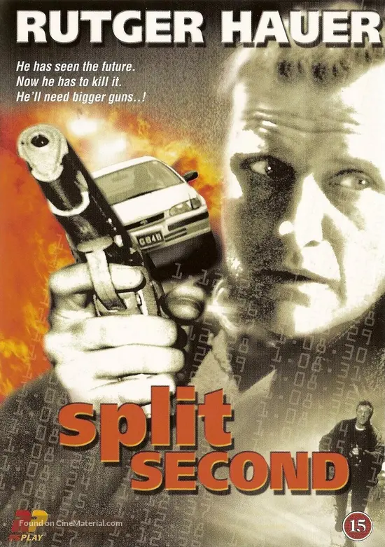 Split Second 1992 Danish Dvd Movie Cover