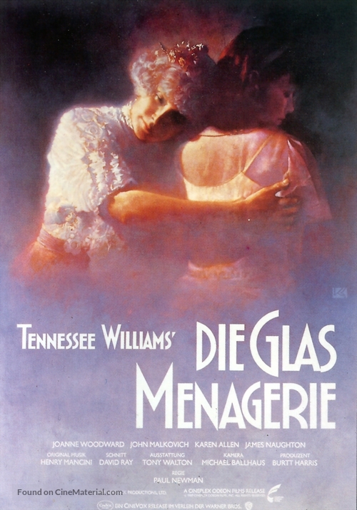 The Glass Menagerie - German Movie Poster