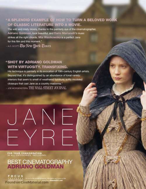 Jane Eyre - For your consideration movie poster