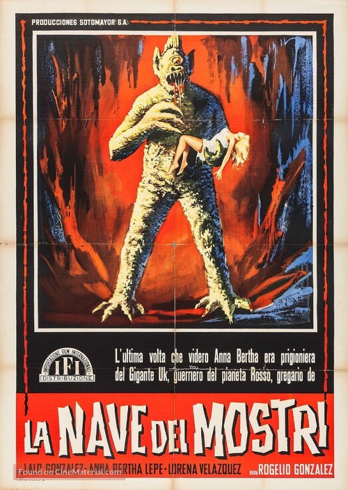 La nave de los monstruos - Italian Movie Poster