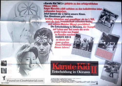 The Karate Kid, Part II - German Movie Poster