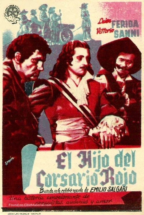 Il figlio del corsaro rosso - Spanish Movie Poster