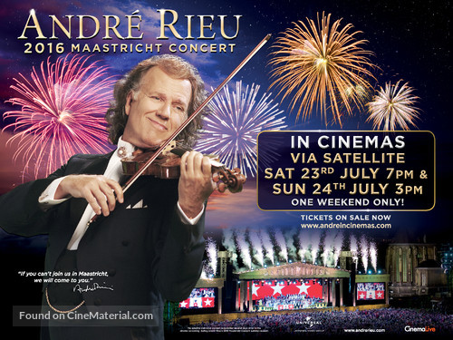 Andr&eacute; Rieu&#039;s 2016 Maastricht Concert - British Movie Poster