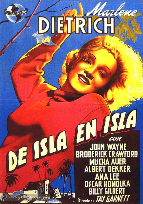Seven Sinners - Spanish Movie Poster