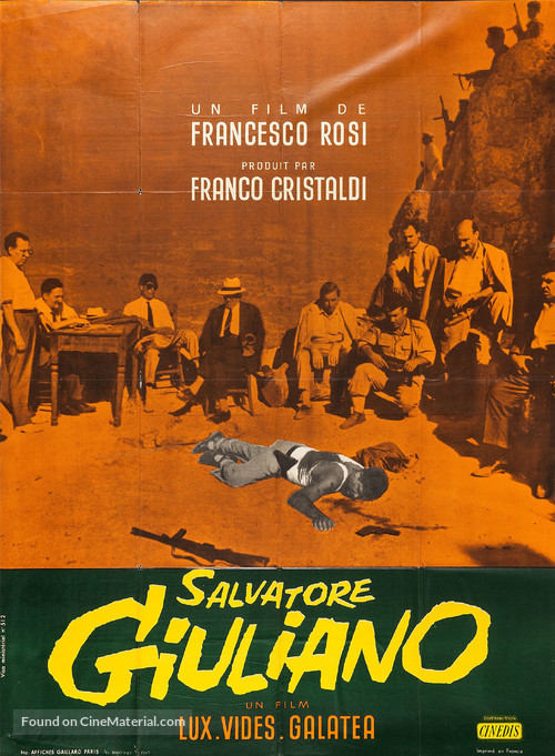 Salvatore Giuliano - French Movie Poster