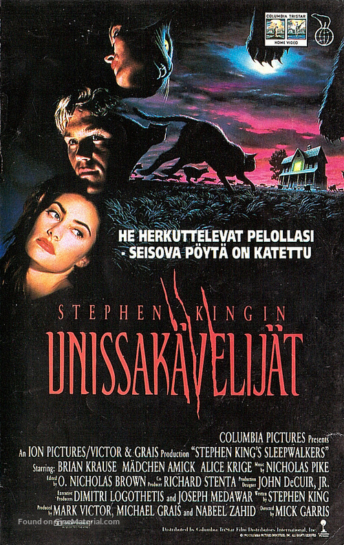 Sleepwalkers - Finnish VHS movie cover