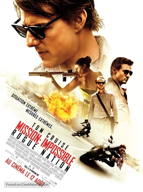 Mission: Impossible - Rogue Nation - French Movie Poster