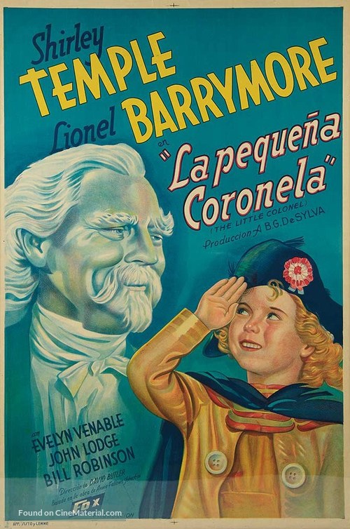 The Little Colonel - Mexican Movie Poster