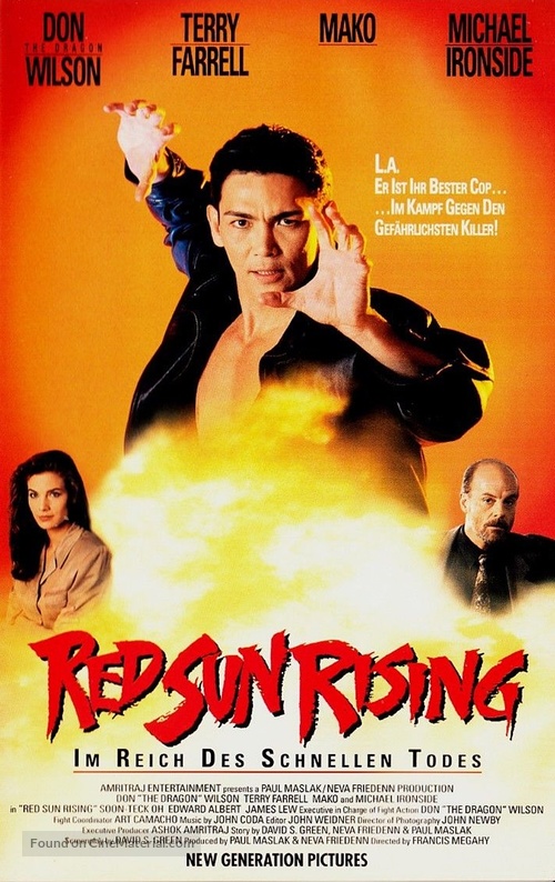 Red Sun Rising - German VHS movie cover