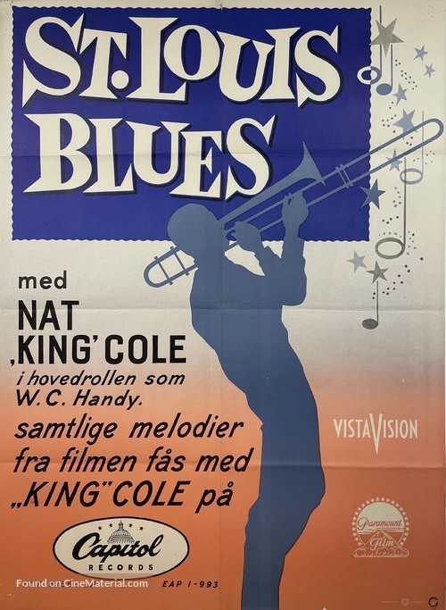 St. Louis Blues - Danish Movie Poster