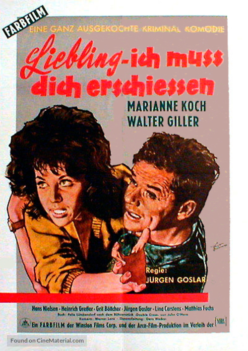 Liebling - Ich mu&szlig; Dich erschie&szlig;en - German Movie Poster