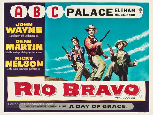Rio Bravo - British Movie Poster