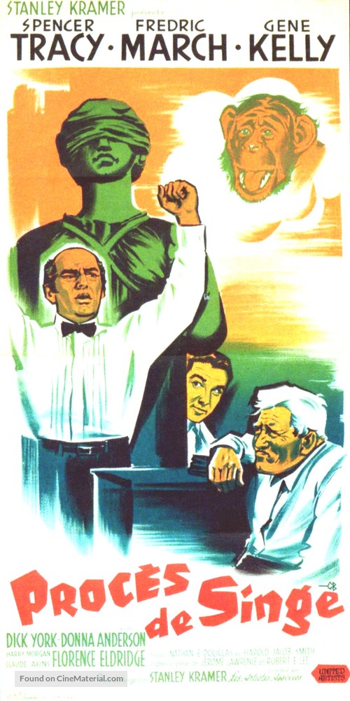 Inherit the Wind - French Movie Poster
