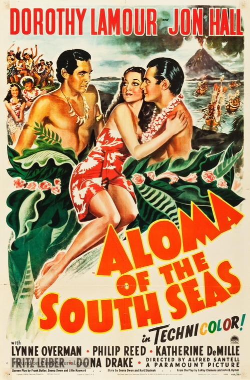 Aloma of the South Seas - Movie Poster