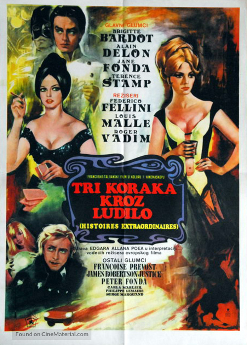 Histoires extraordinaires - Yugoslav Movie Poster