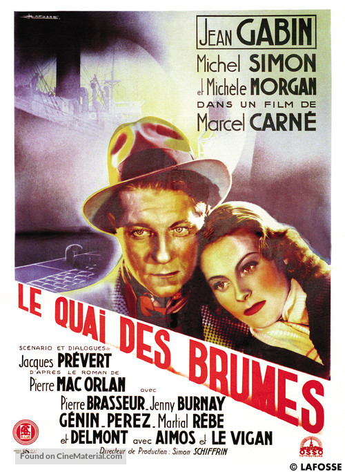 Le quai des brumes - French Movie Poster