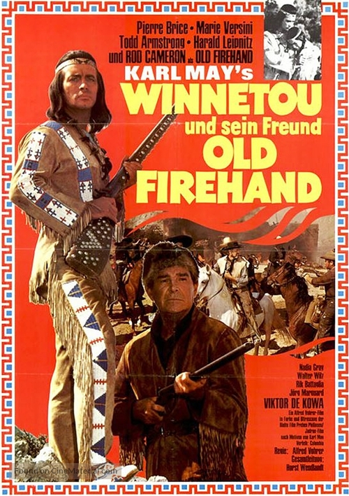 Winnetou und sein Freund Old Firehand - German Movie Poster