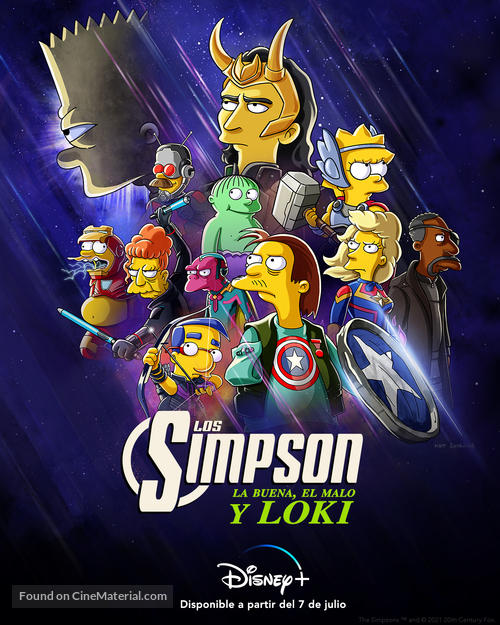The Good, the Bart, and the Loki - Spanish Movie Poster