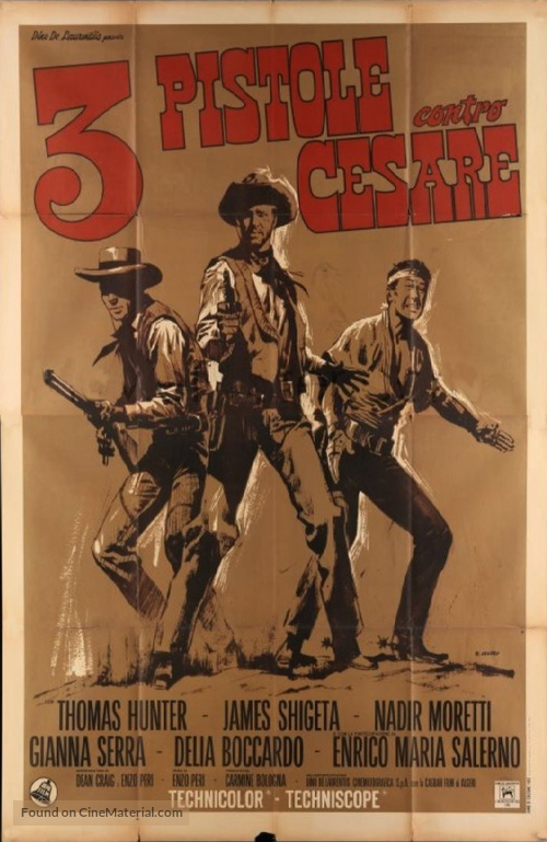 3 pistole contro Cesare - Italian Movie Poster