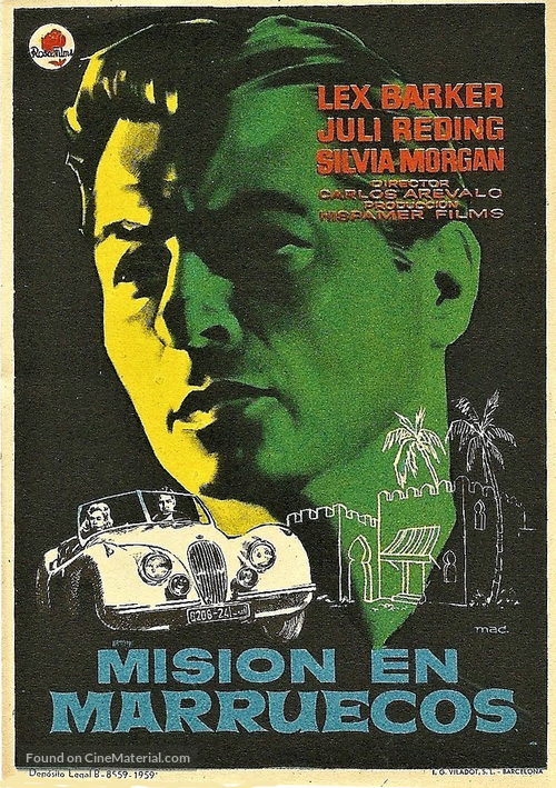 Mission in Morocco - Spanish Movie Poster