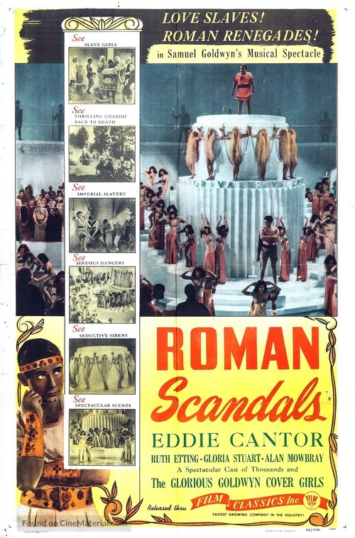 Roman Scandals - Re-release movie poster