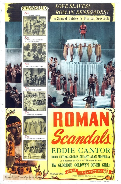 Roman Scandals - Re-release movie poster