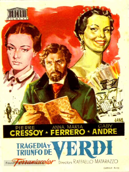 Giuseppe Verdi - Spanish Movie Poster