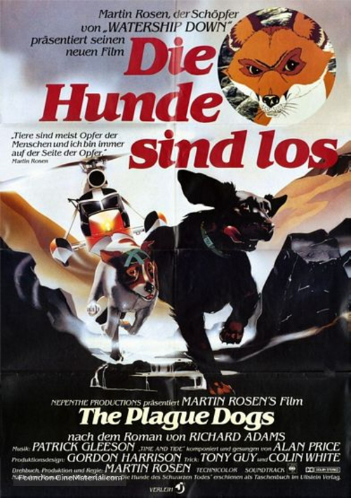 The Plague Dogs - German Movie Poster