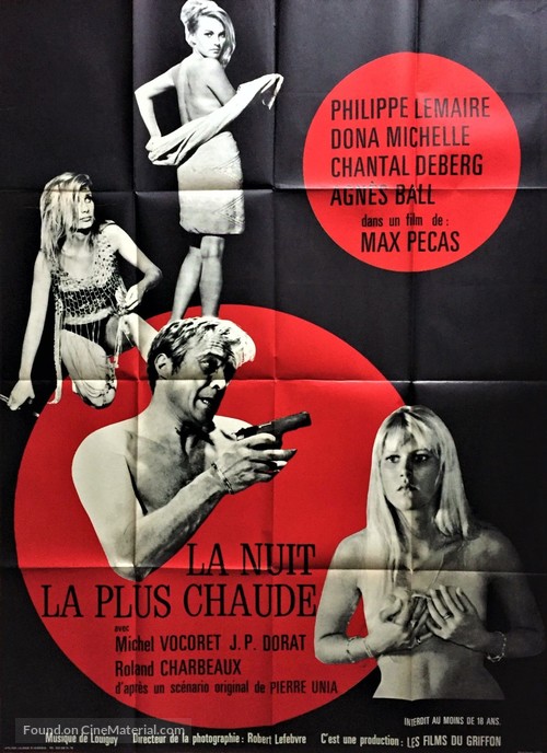 La nuit la plus chaude - French Movie Poster
