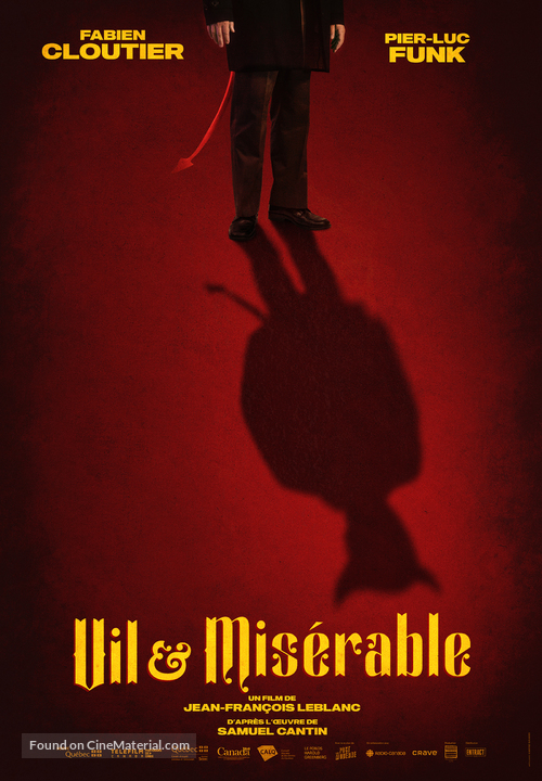 Vil &amp; Mis&eacute;rable - Canadian Movie Poster