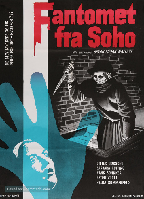 Das Phantom von Soho - Danish Movie Poster